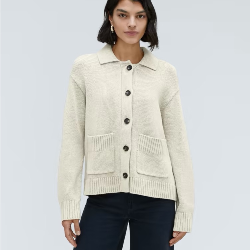 The Cotton Chore Sweater Jacket